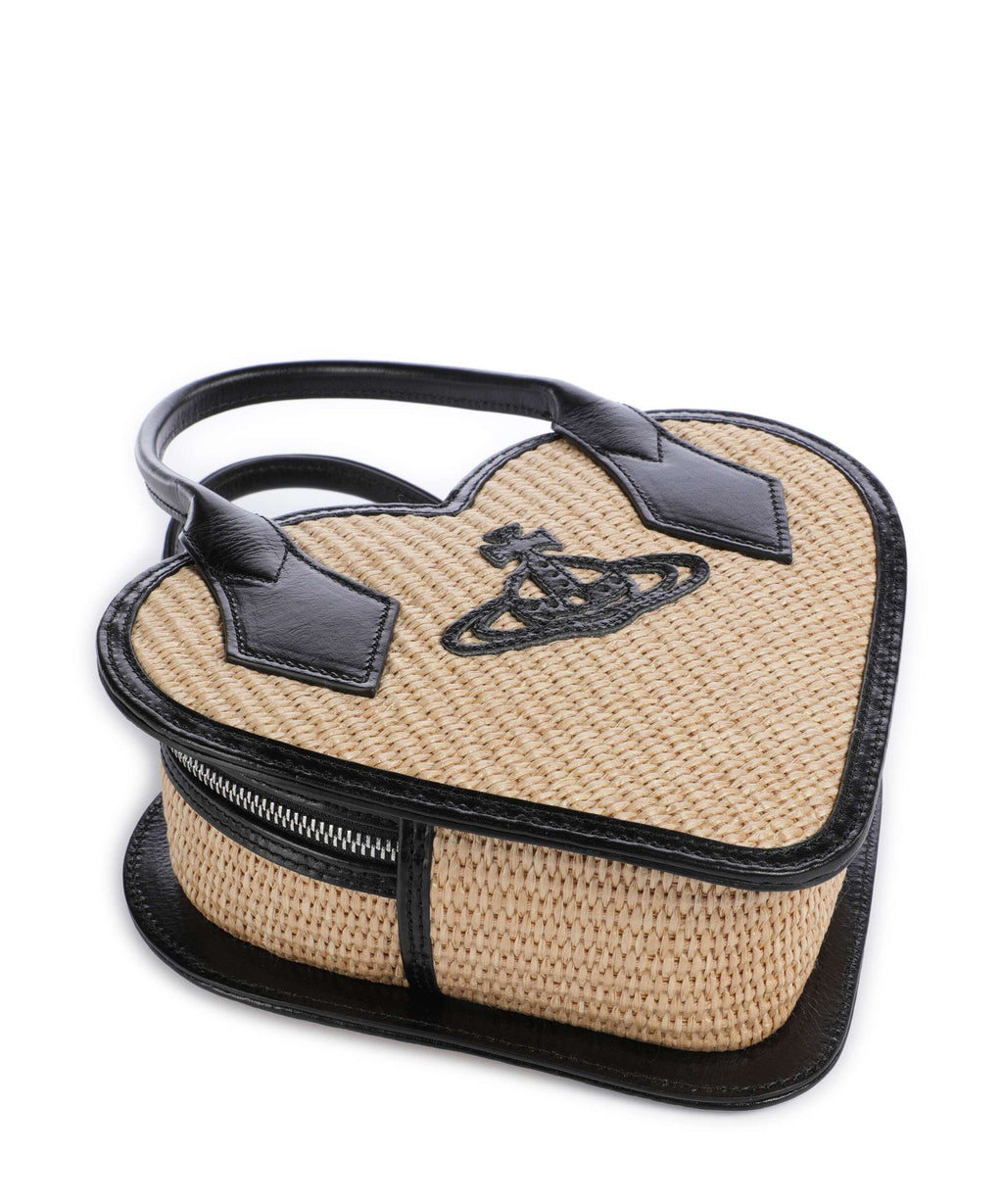Vivienne Westwood Josephine Heart Handbag natural