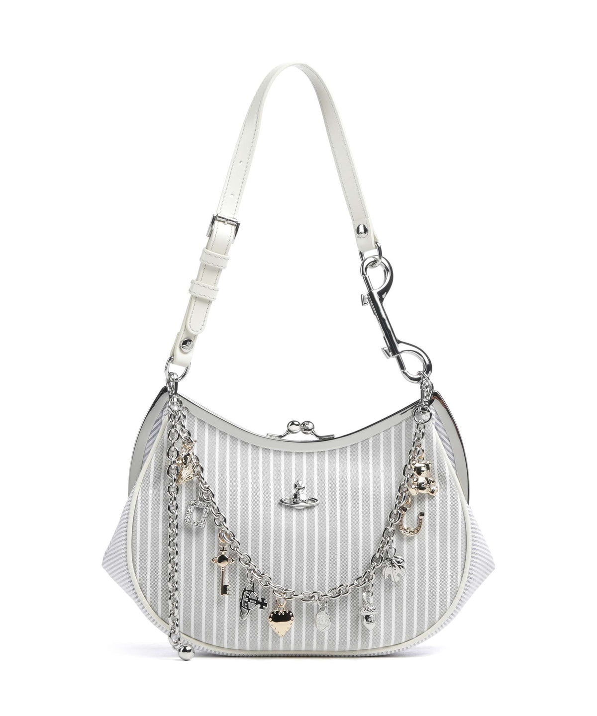 Vivienne Westwood Charm Frame Classic Oxford Shirt Shoulder bag multi