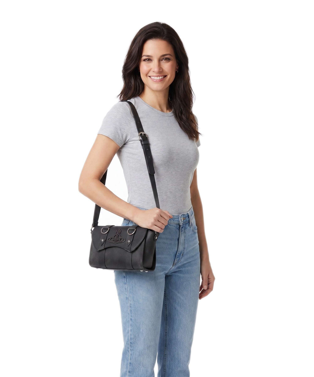 Vivienne Westwood Kimmy Distressed Crossbody bag off black