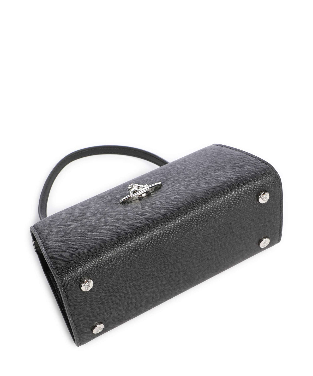 Vivienne Westwood Doll Frame Saffiano XL Handbag black