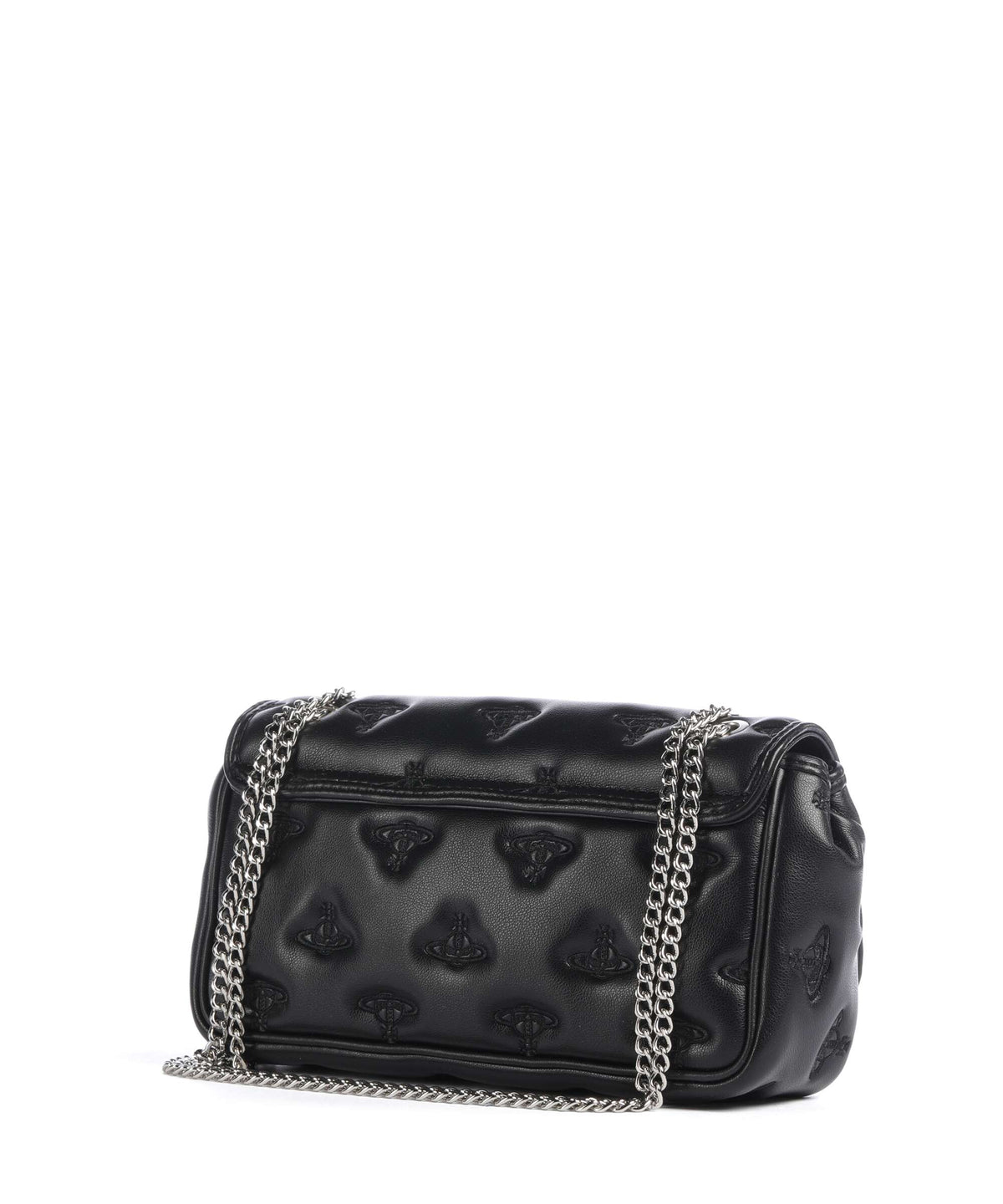 Vivienne Westwood Chain Multi Orb Soft Shoulder bag black