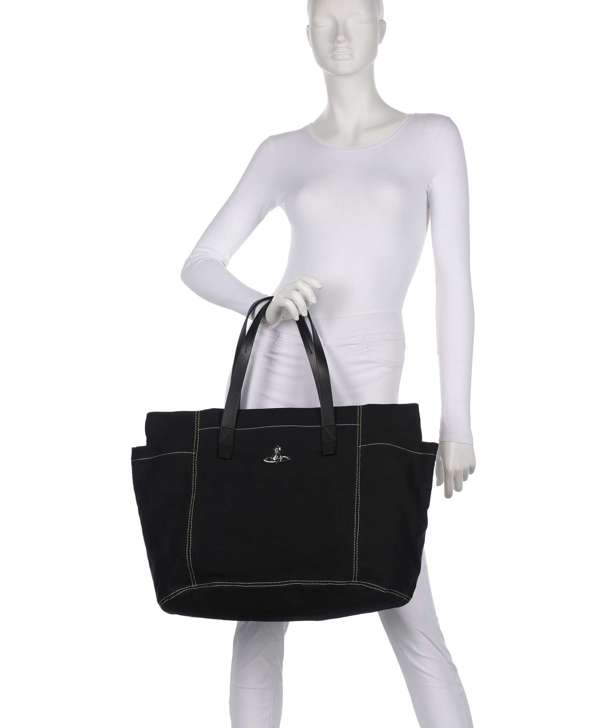 Vivienne Westwood Henry Canvas Medium Tote bag black