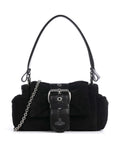 Vivienne Westwood Hazel Treasure Suede Shoulder bag black