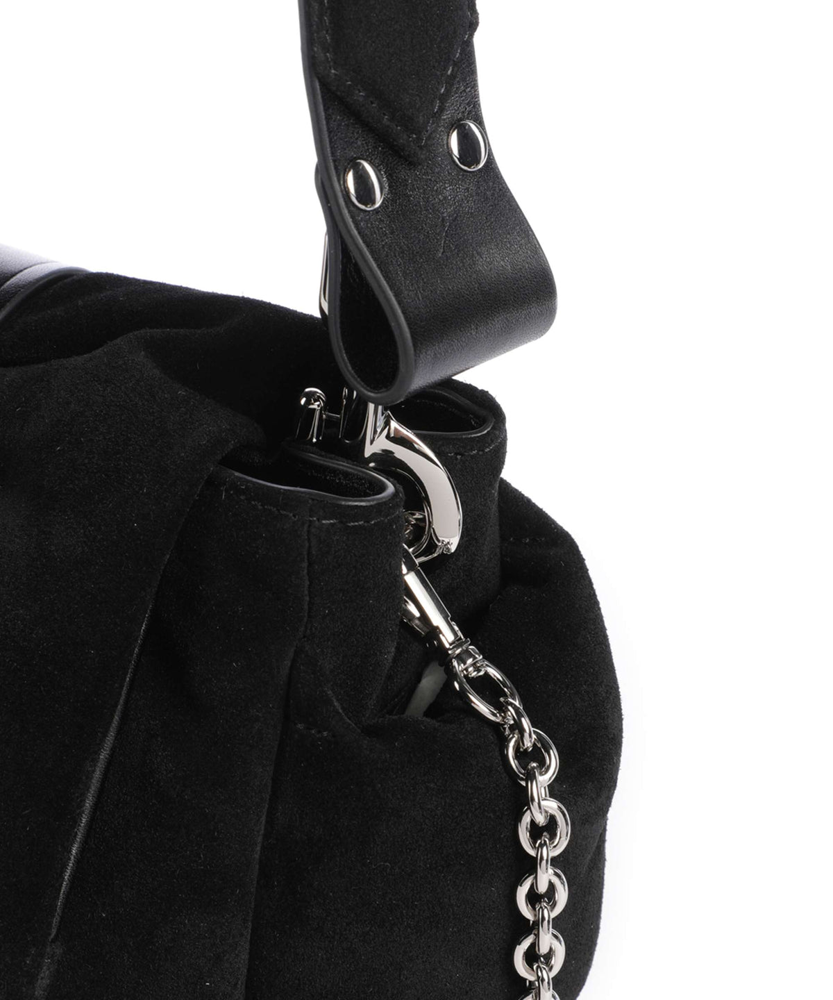 Vivienne Westwood Hazel Treasure Suede Shoulder bag black