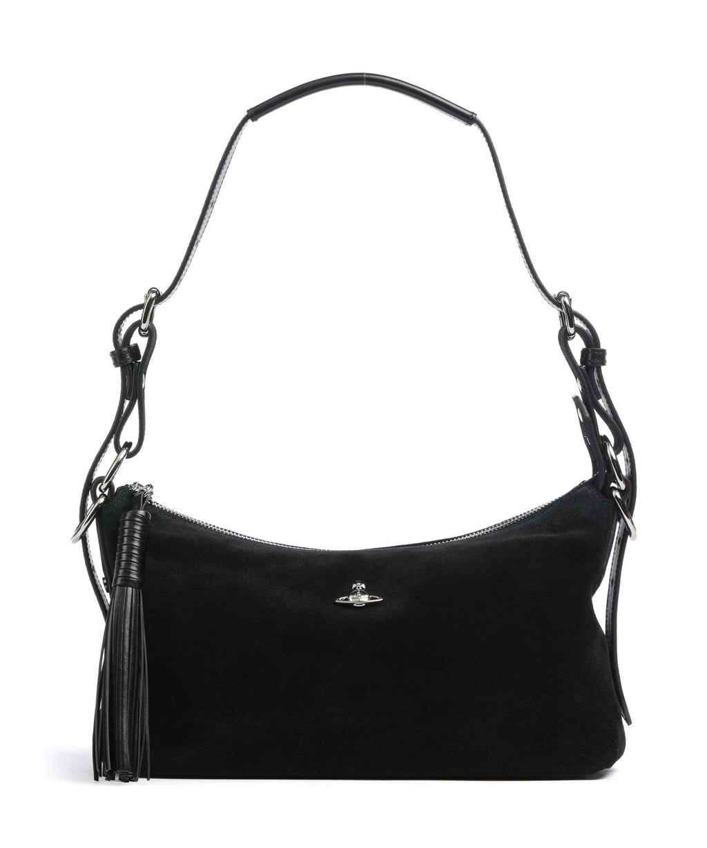 Vivienne Westwood Emma Suede Shoulder bag black