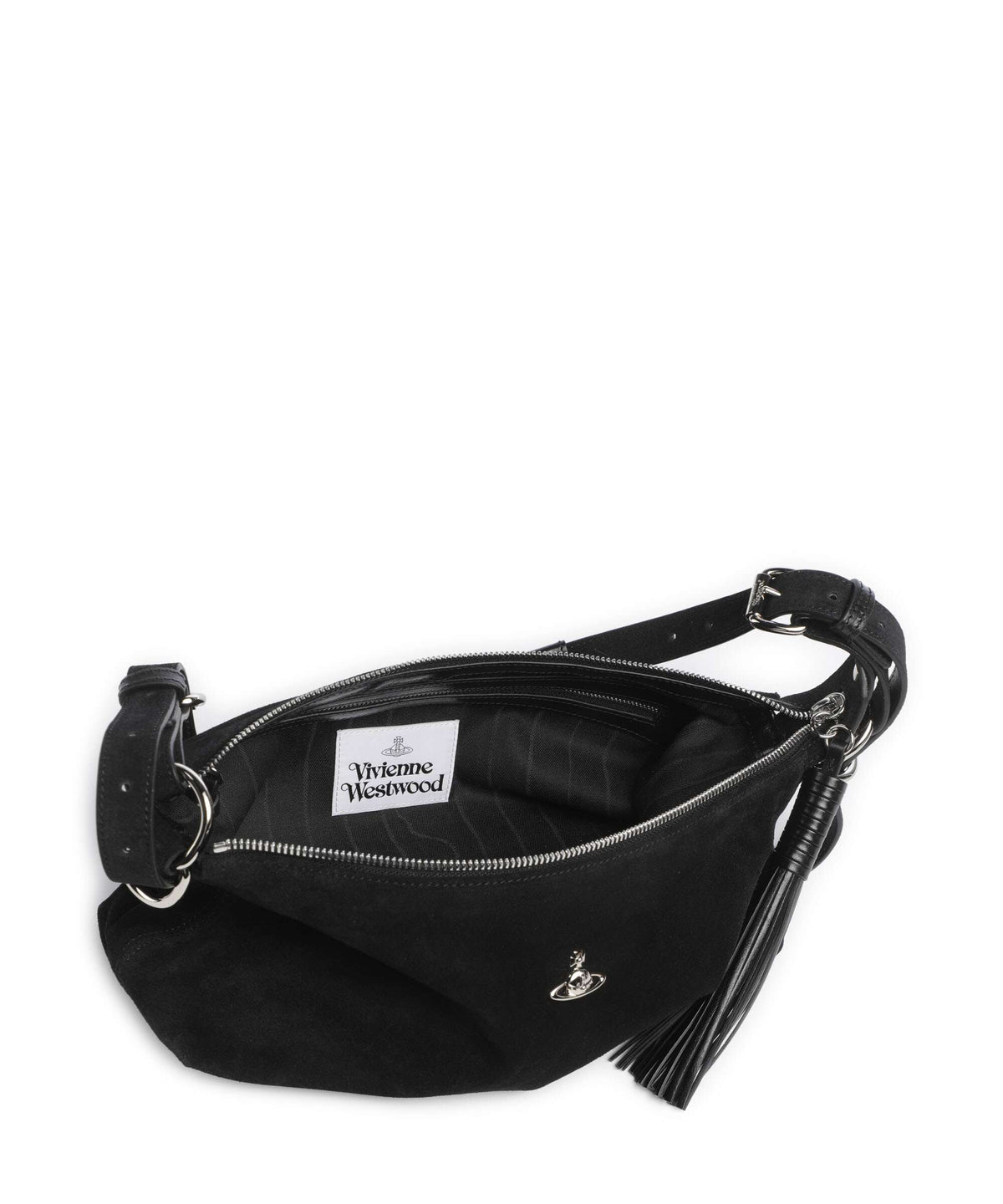 Vivienne Westwood Emma Suede Shoulder bag black