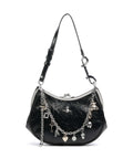 Vivienne Westwood Charm Frame Naplak Shoulder bag black