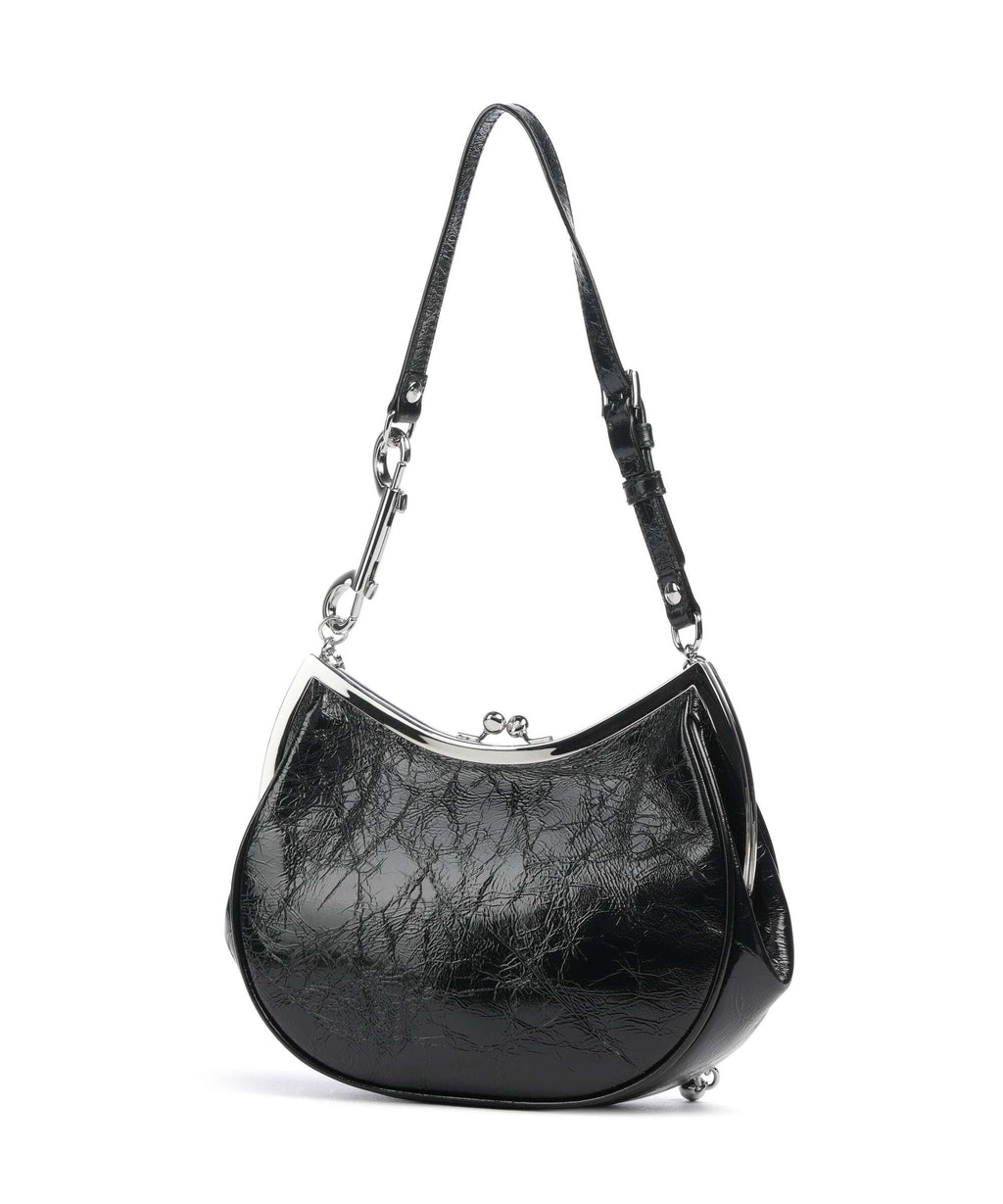 Vivienne Westwood Charm Frame Naplak Shoulder bag black
