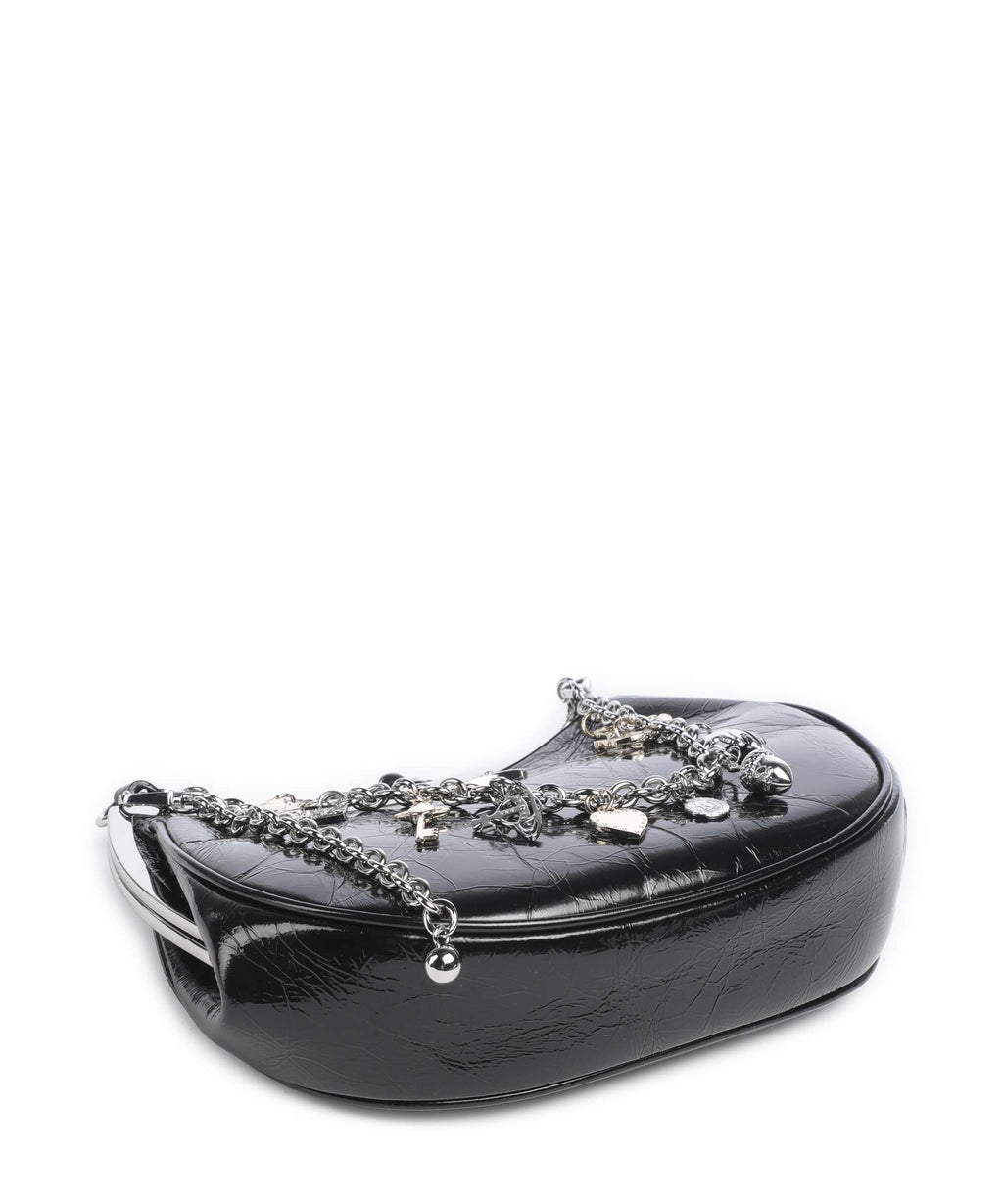 Vivienne Westwood Charm Frame Naplak Shoulder bag black