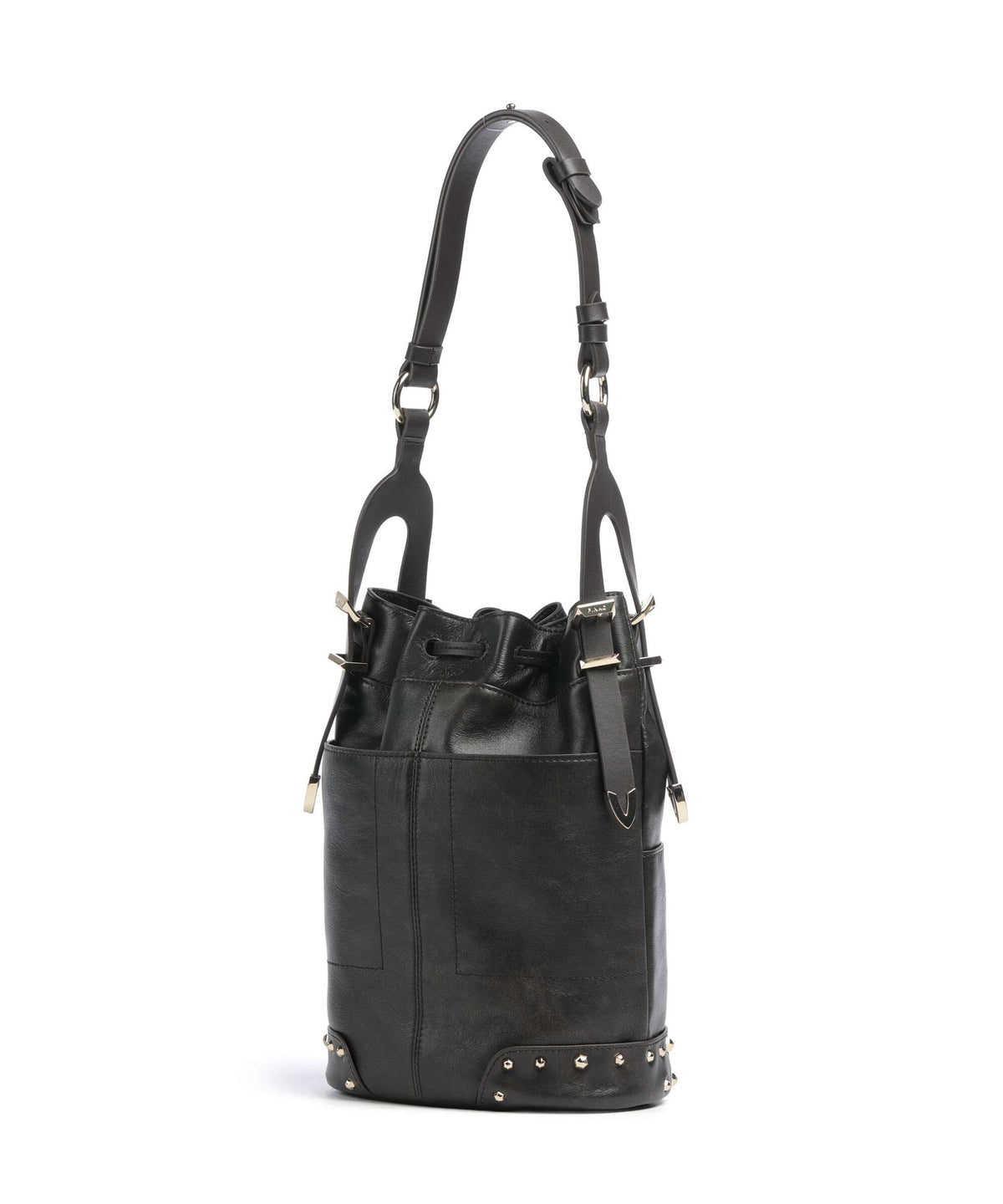 Pinko Mini Bucket bag dark brown/gold