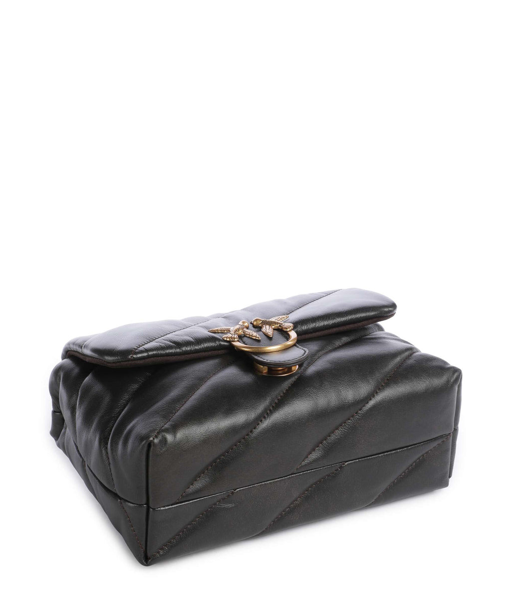 Pinko Love Puff Mini Shoulder bag marrone/caffe/antique gold