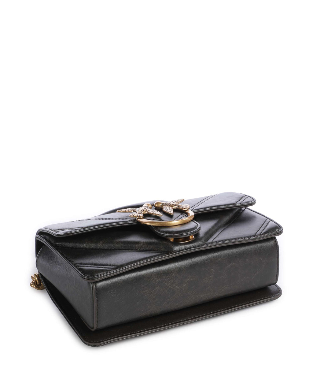 Pinko Love One Mini Crossbody bag marrone/caffe/antique gold