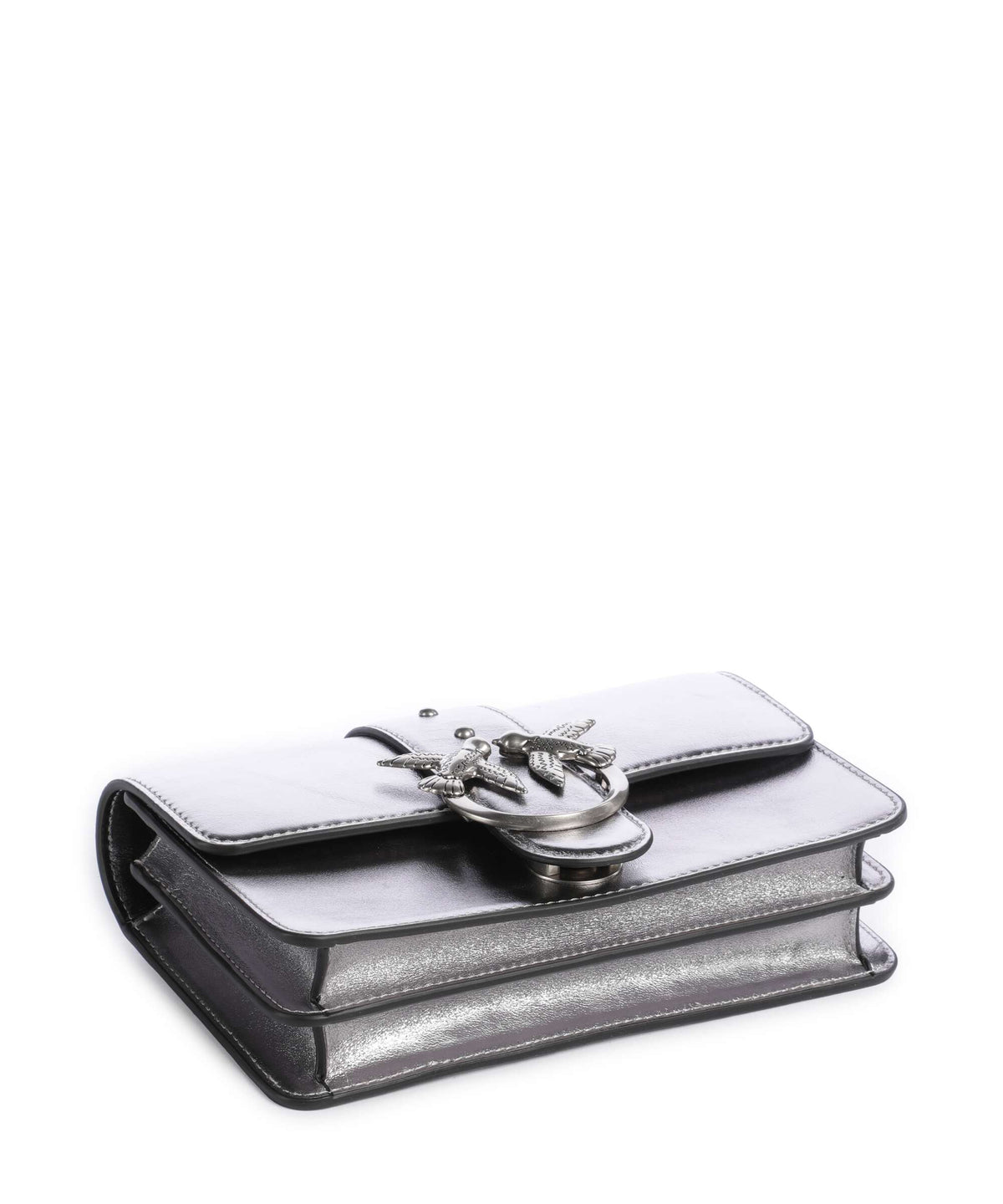 Pinko Love One Mini Crossbody bag gun metal/old silver