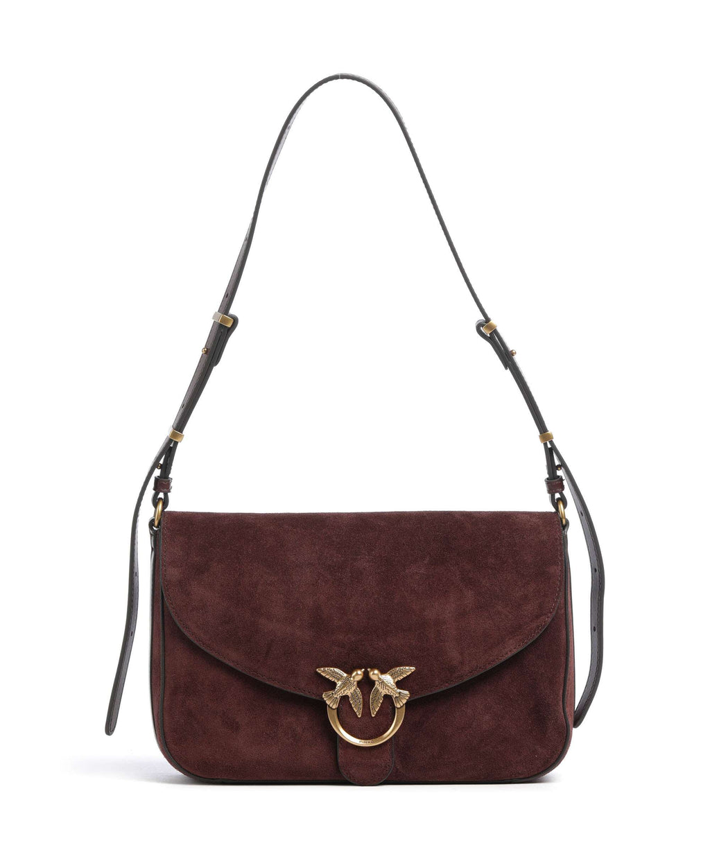 Pinko Love Classic Shoulder bag burgundy/gold