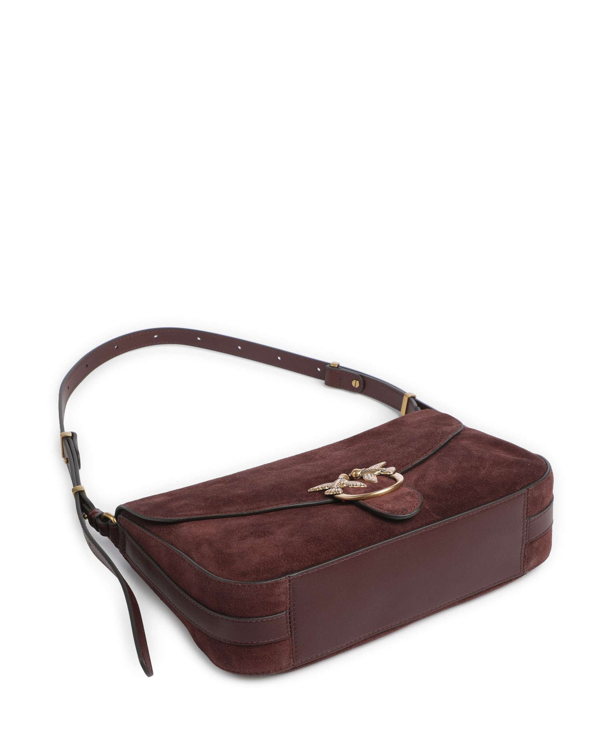 Pinko Love Classic Shoulder bag burgundy/gold