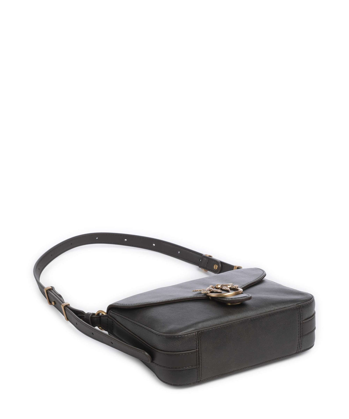 Pinko Love Mini Shoulder bag dark brown/gold