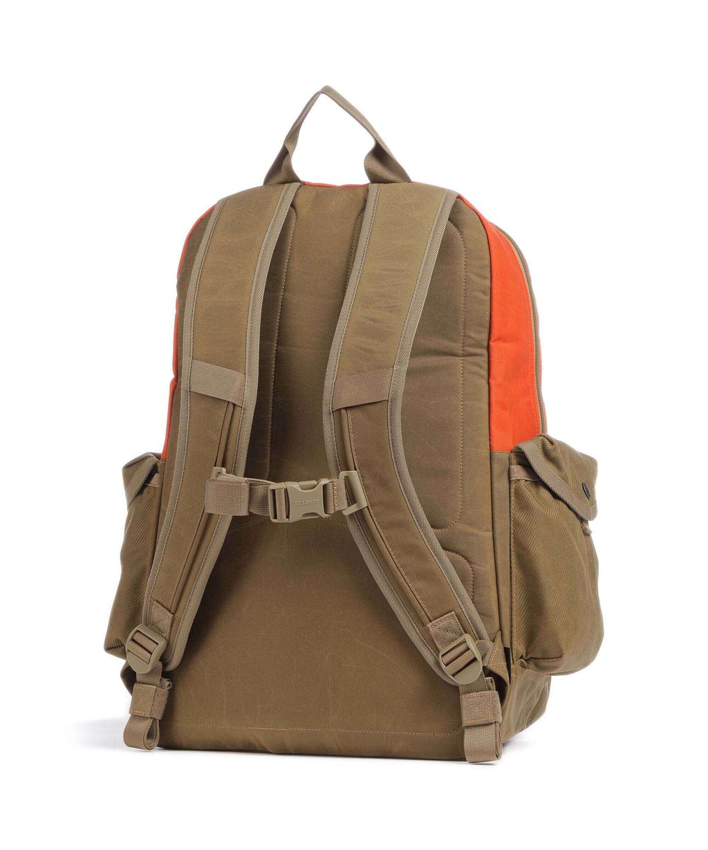 Filson Cordura Nylon Surveyor Backpack dark tan/flame