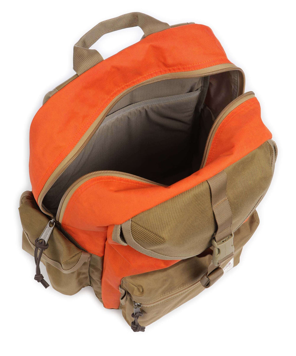 Filson Cordura Nylon Surveyor Backpack dark tan/flame
