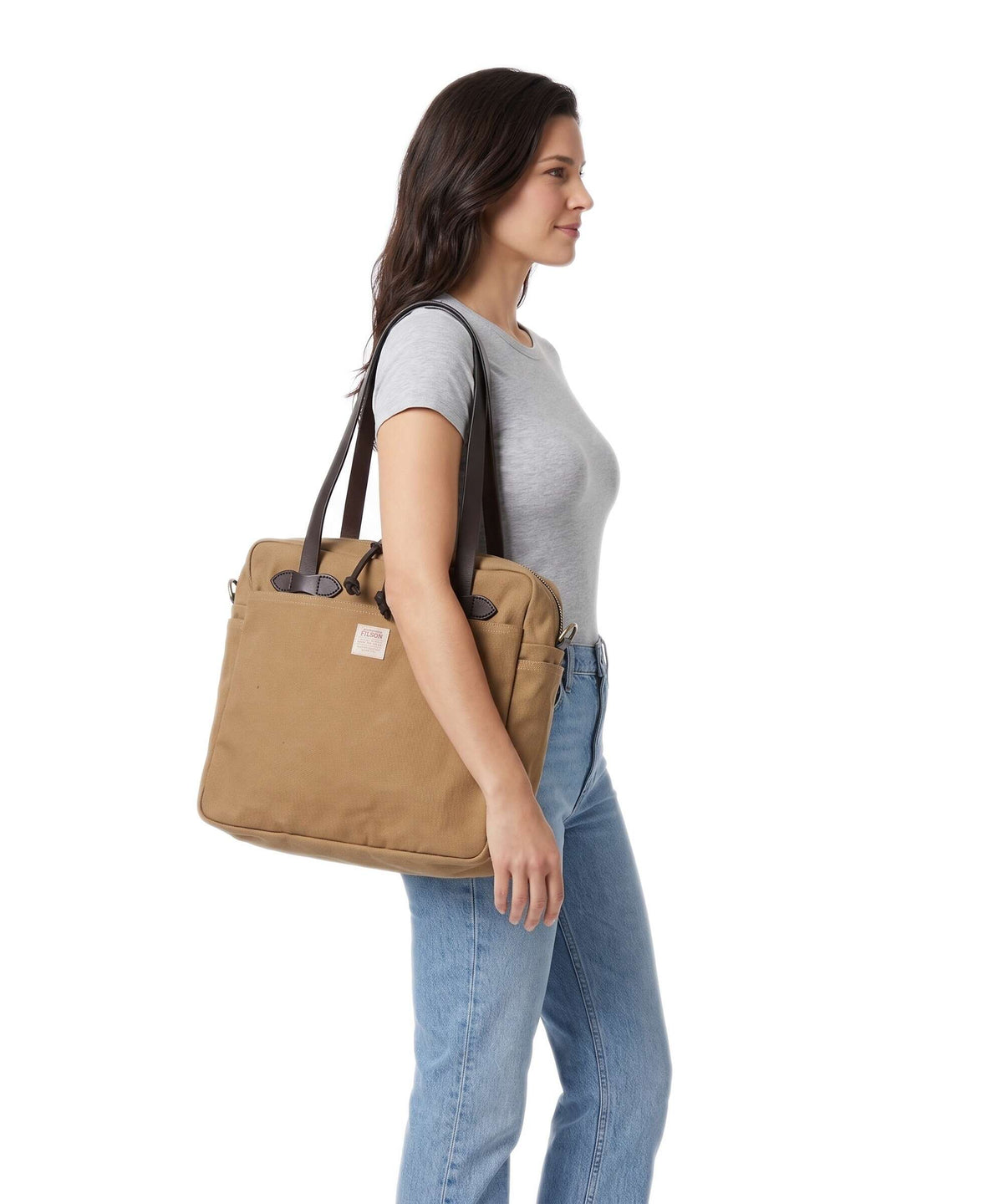 Filson Luggage Twill Tote bag tan