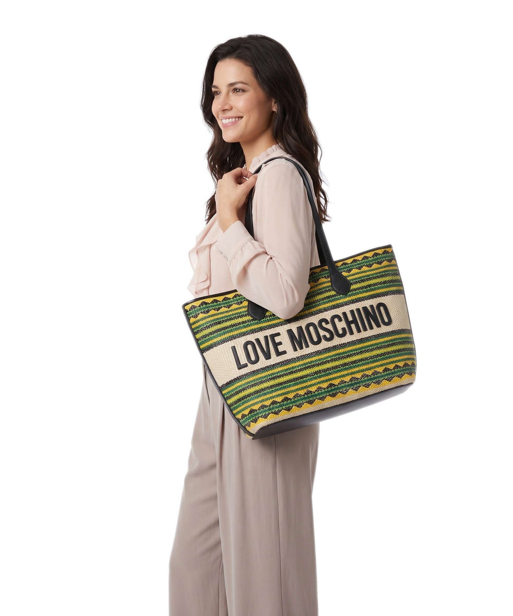 Love Moschino Sunset Stripes Tote bag multicolour/black