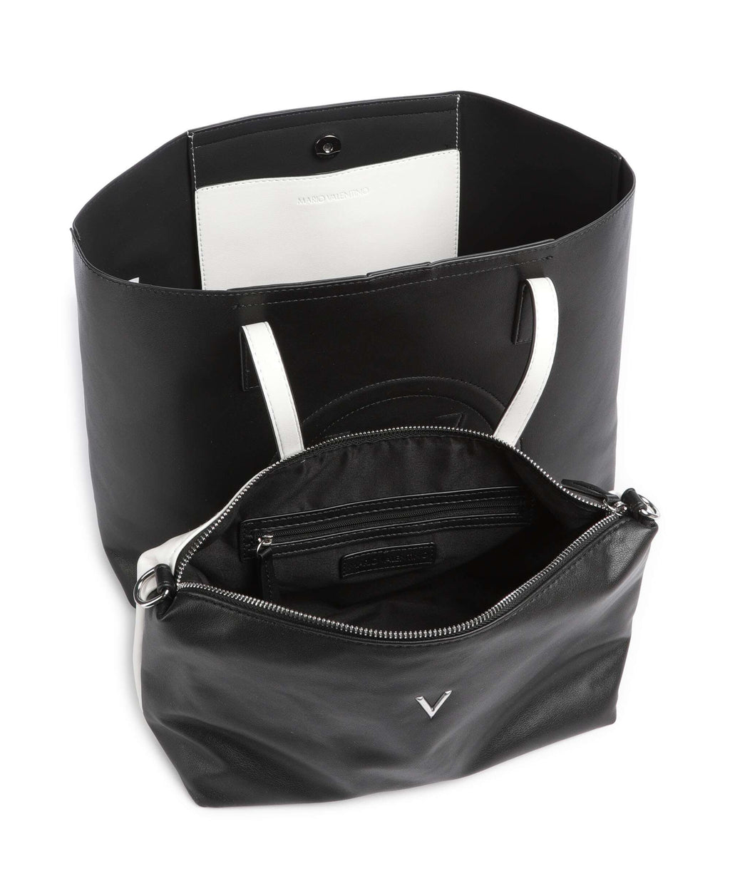 Valentino Bags Selena Re Tote bag nero/bianco