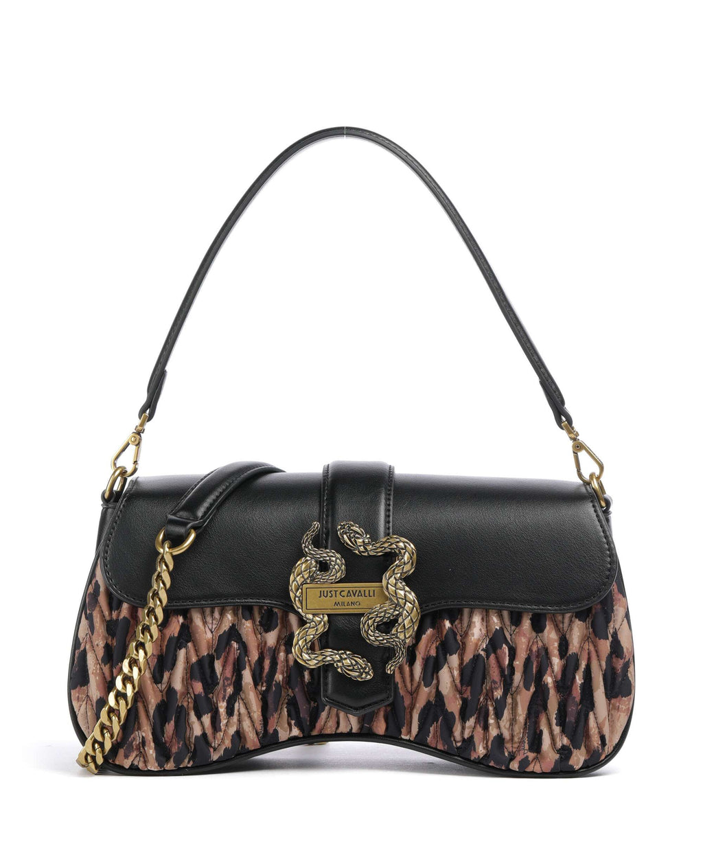 Just Cavalli Iconic Snakes Shoulder bag iconic leo print/black
