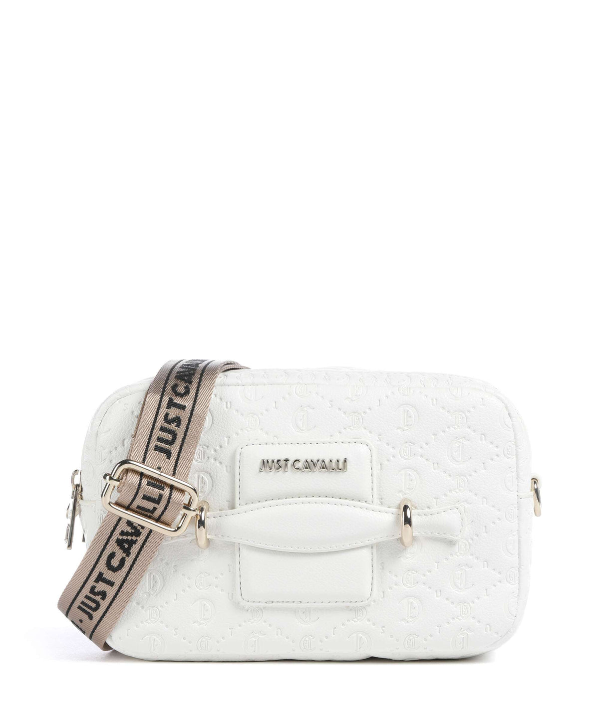 Just Cavalli All Over Gothic Crossbody bag white