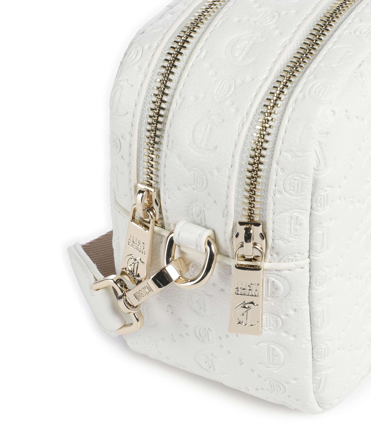 Just Cavalli All Over Gothic Crossbody bag white