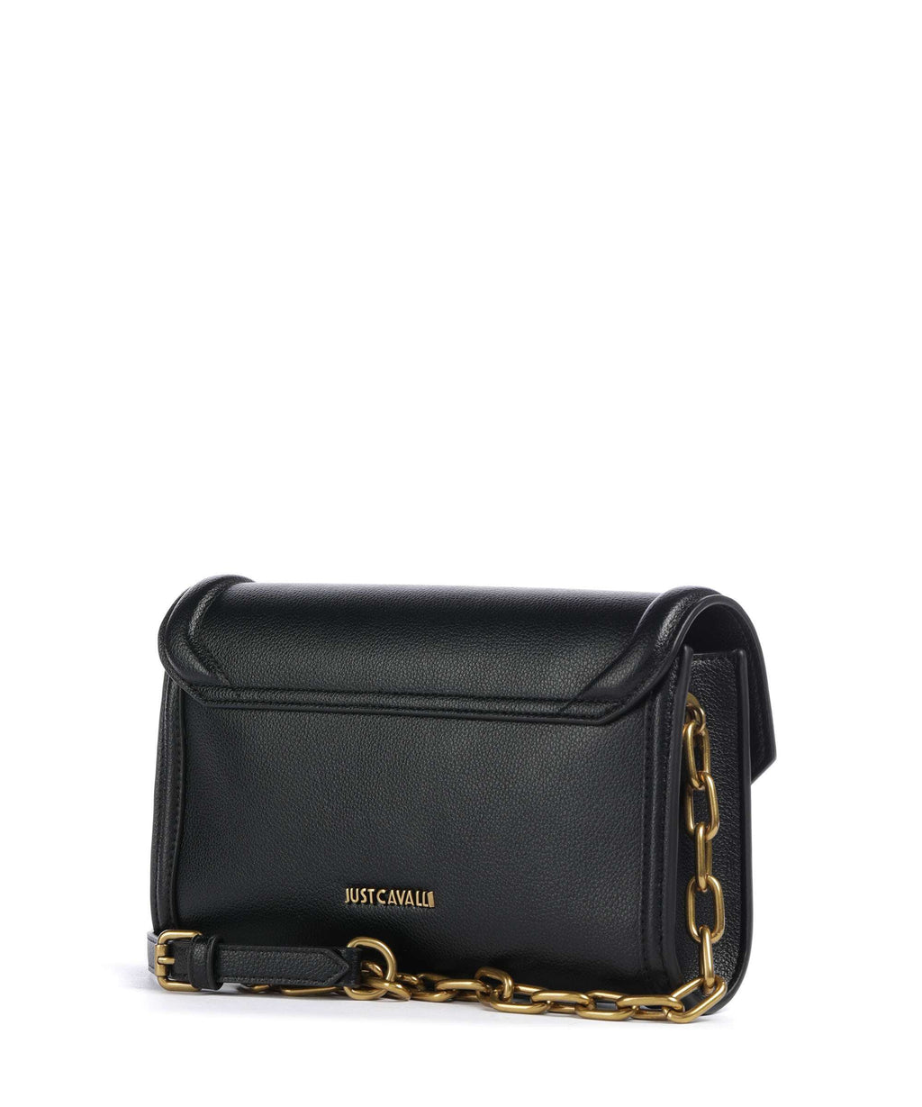 Just Cavalli Crossed Laces Crossbody bag black