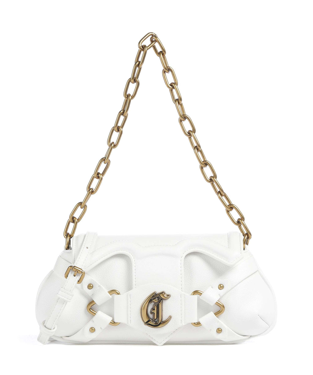 Just Cavalli Crossed Laces Shoulder bag white