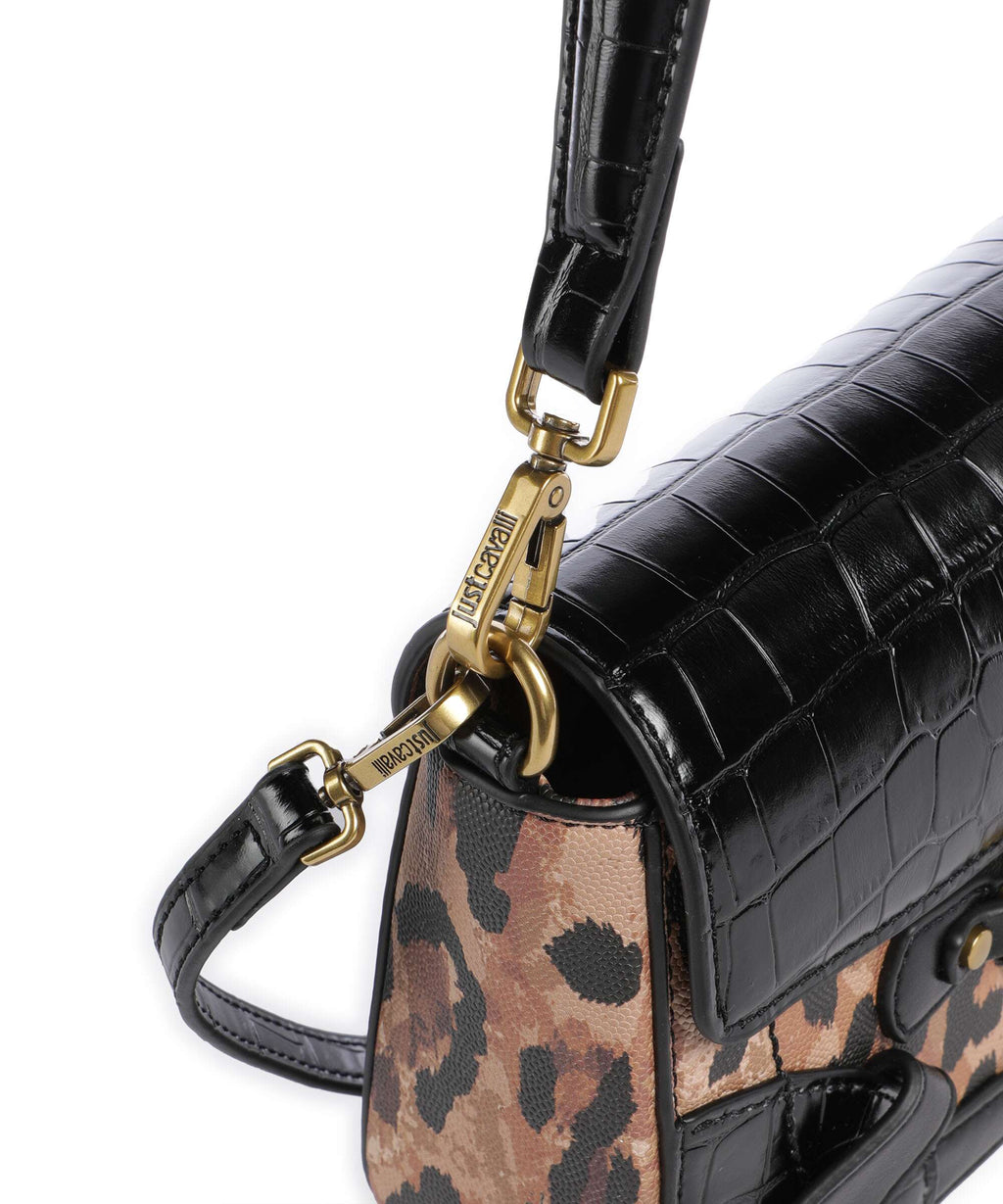 Just Cavalli Snake Bite Shoulder bag leo print/black