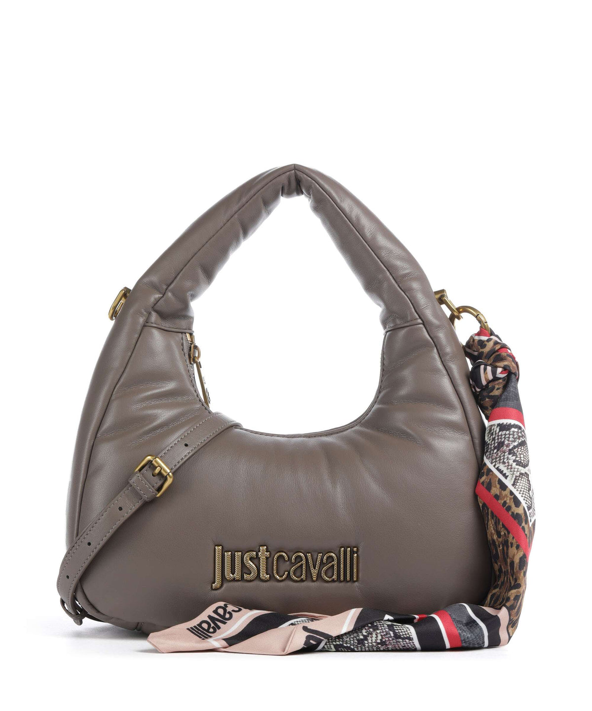 Just Cavalli Puffy Foulard Handbag taupe