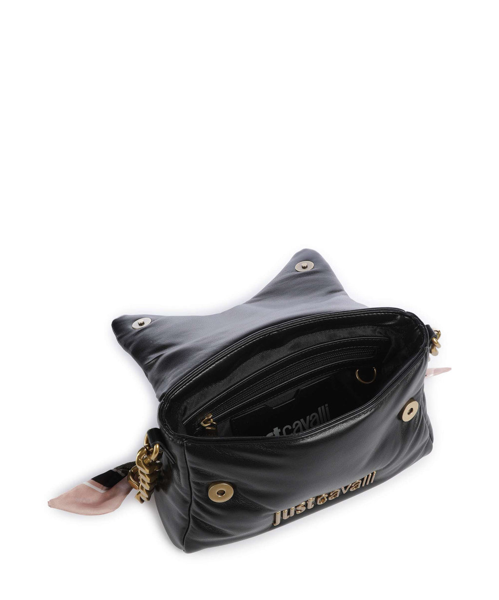 Just Cavalli Puffy Foulard Shoulder bag black