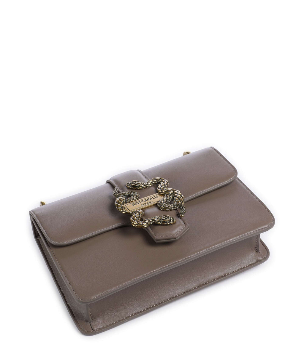 Just Cavalli Iconic Snakes Shoulder bag taupe
