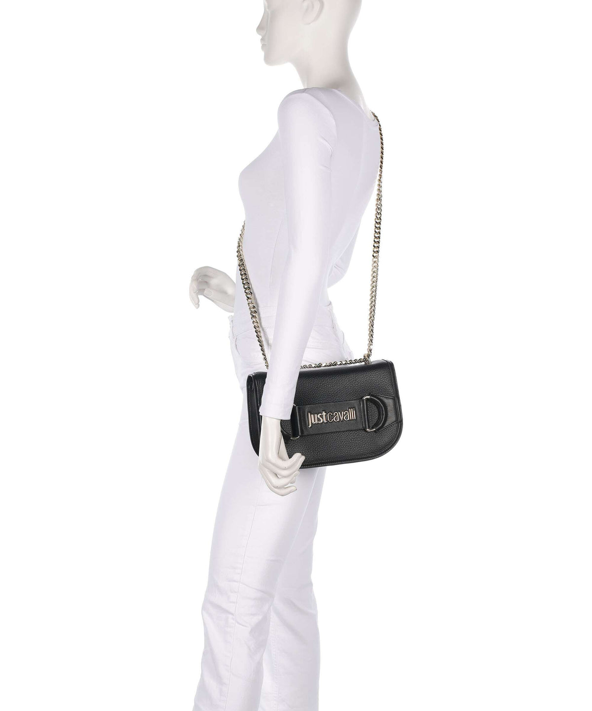 Just Cavalli Bridle Shoulder bag black