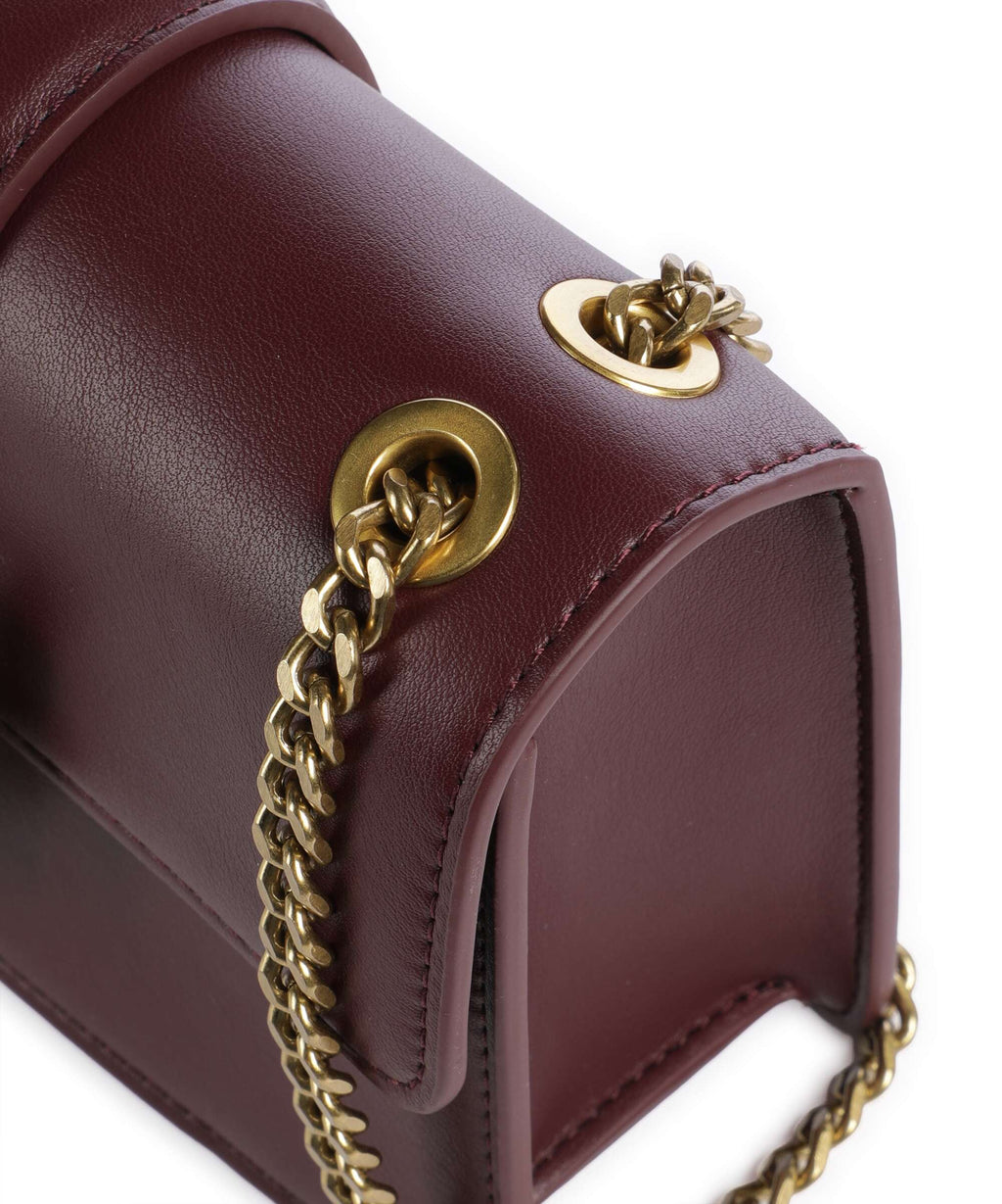 Just Cavalli Iconic Snakes Shoulder bag cordovan
