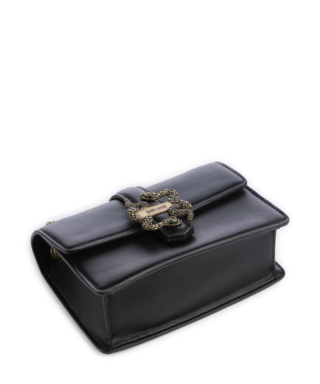 Just Cavalli Iconic Snakes Shoulder bag black