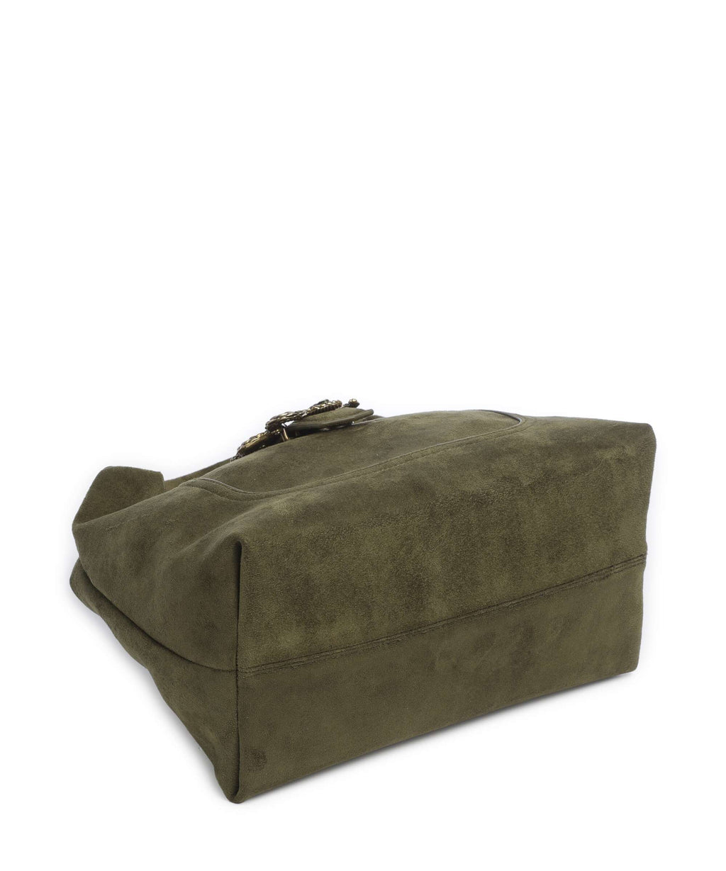 Just Cavalli Iconic Snakes Hobo bag fir green