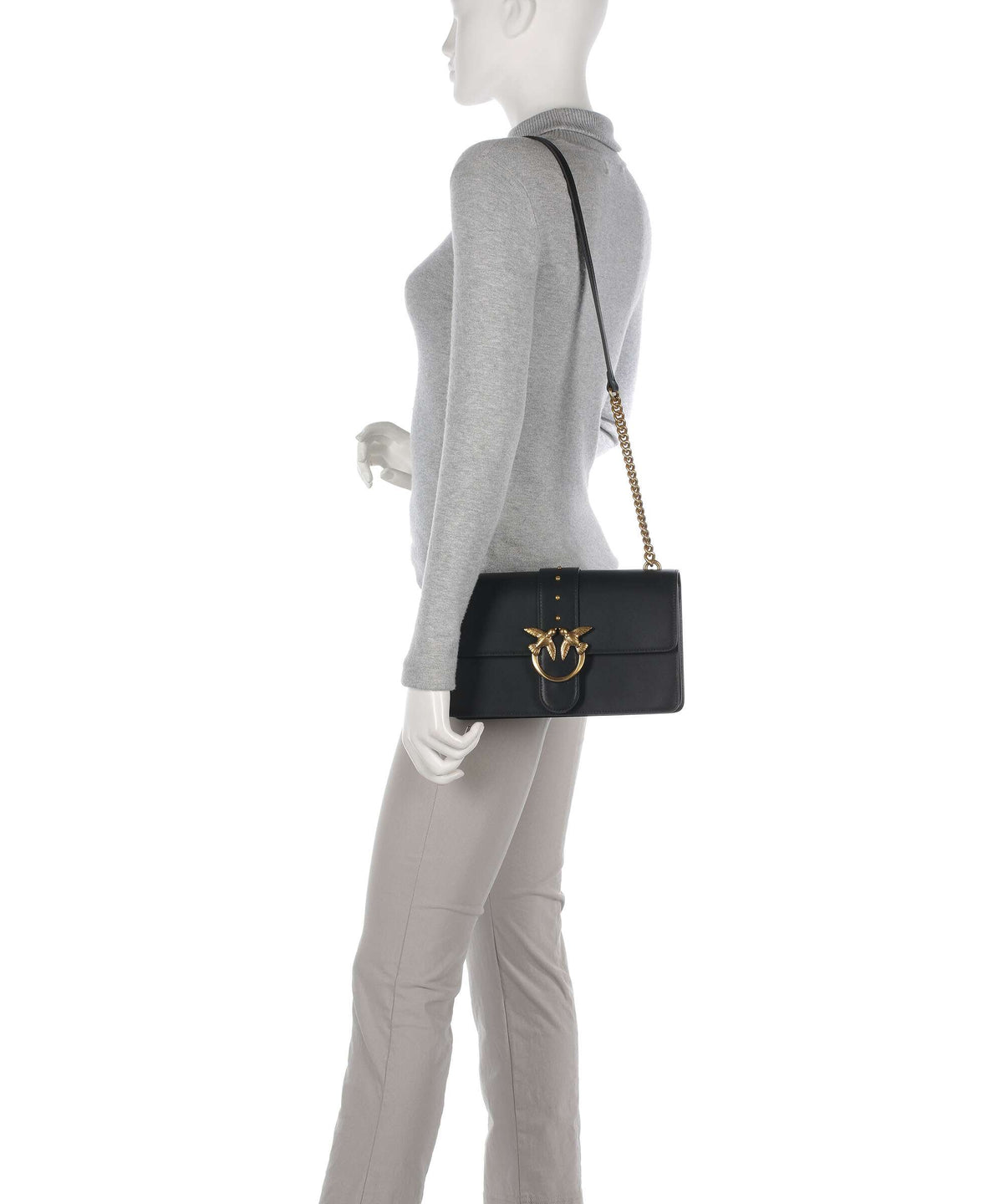 Pinko Love One Classic Crossbody bag nero/antique gold