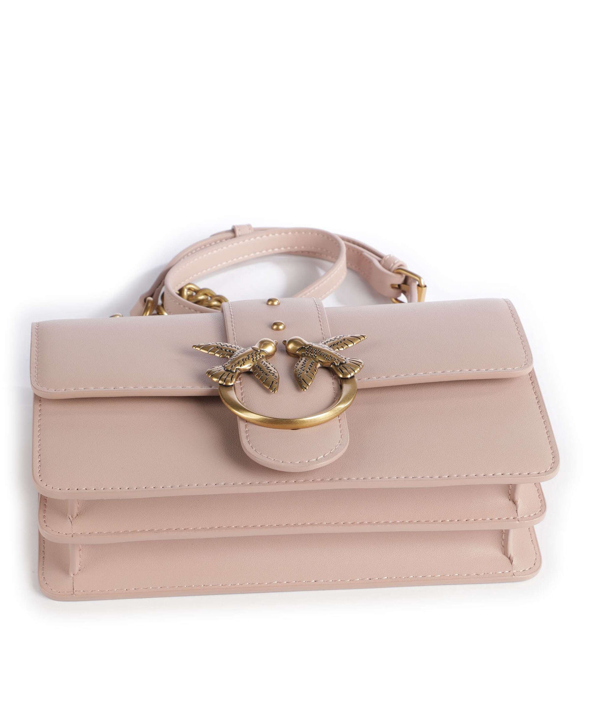 Pinko Love One Mini Crossbody bag cipria