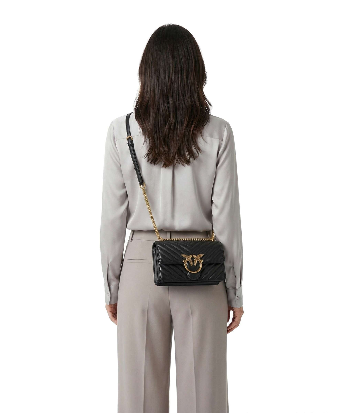 Pinko Love One Mini Shoulder bag nero/antique gold