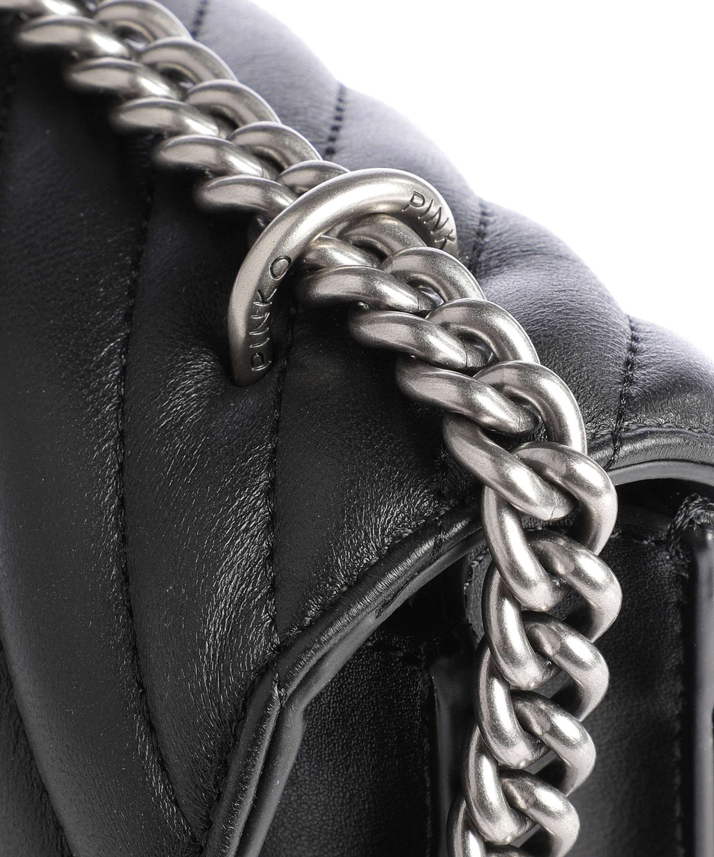 Pinko Love One Classic Shoulder bag nero/old silver
