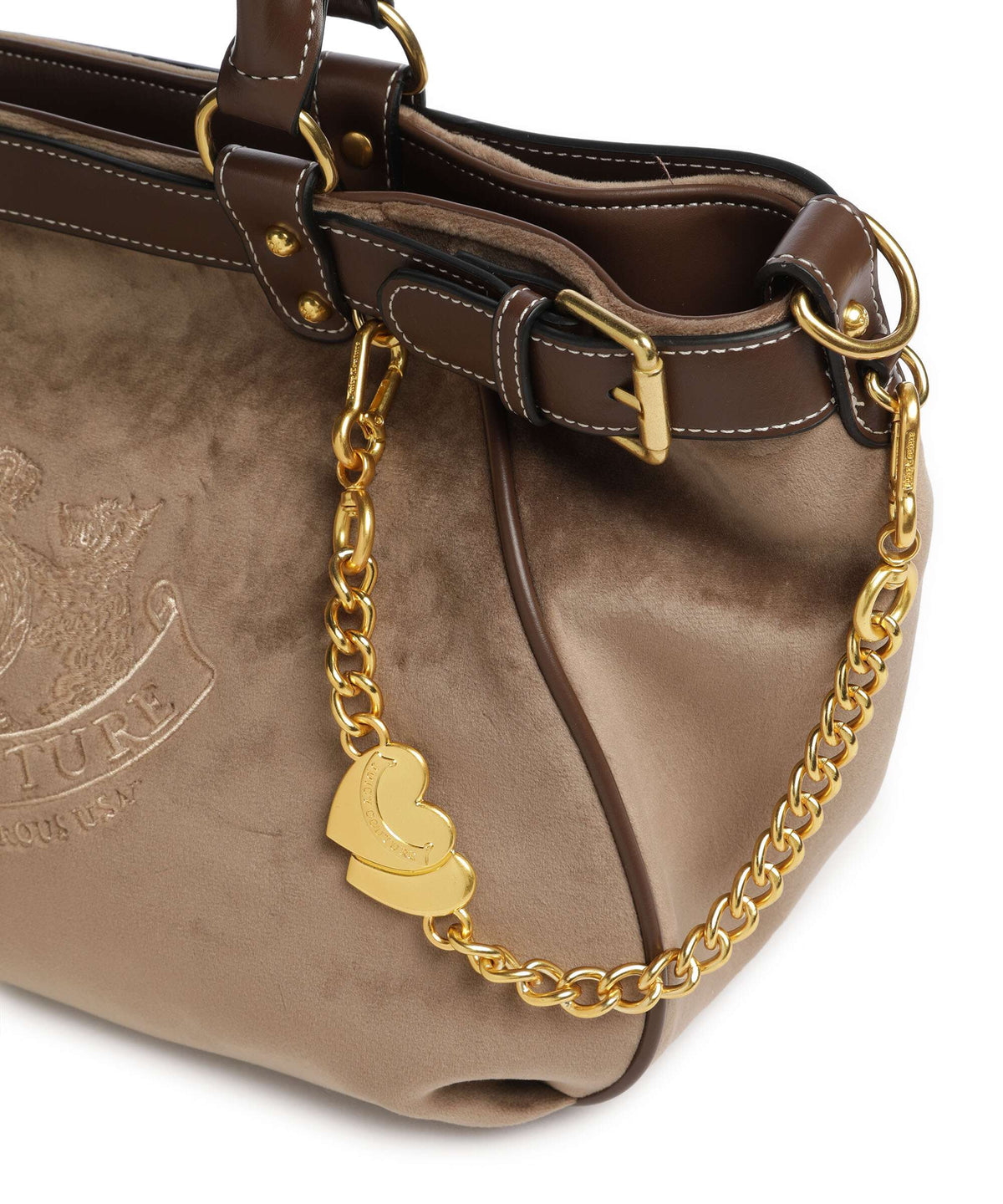 Juicy Couture Twig Narrative Velvet L Tote bag light acorn