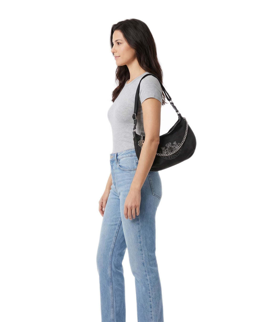 Juicy Couture Twig Narrative M Hobo bag black