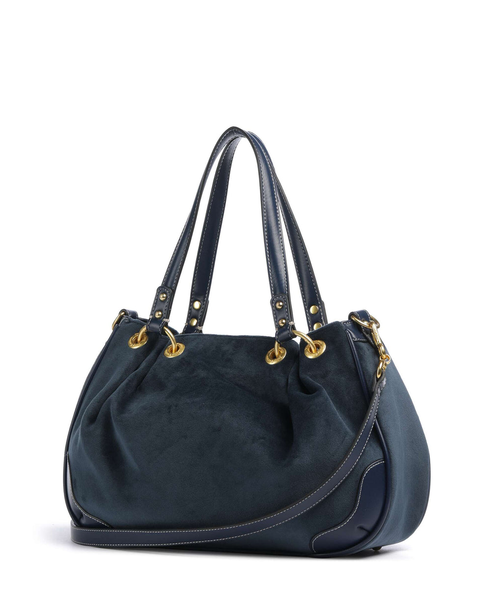 Juicy Couture Twig Narrative Velvet M Hobo bag blue depths