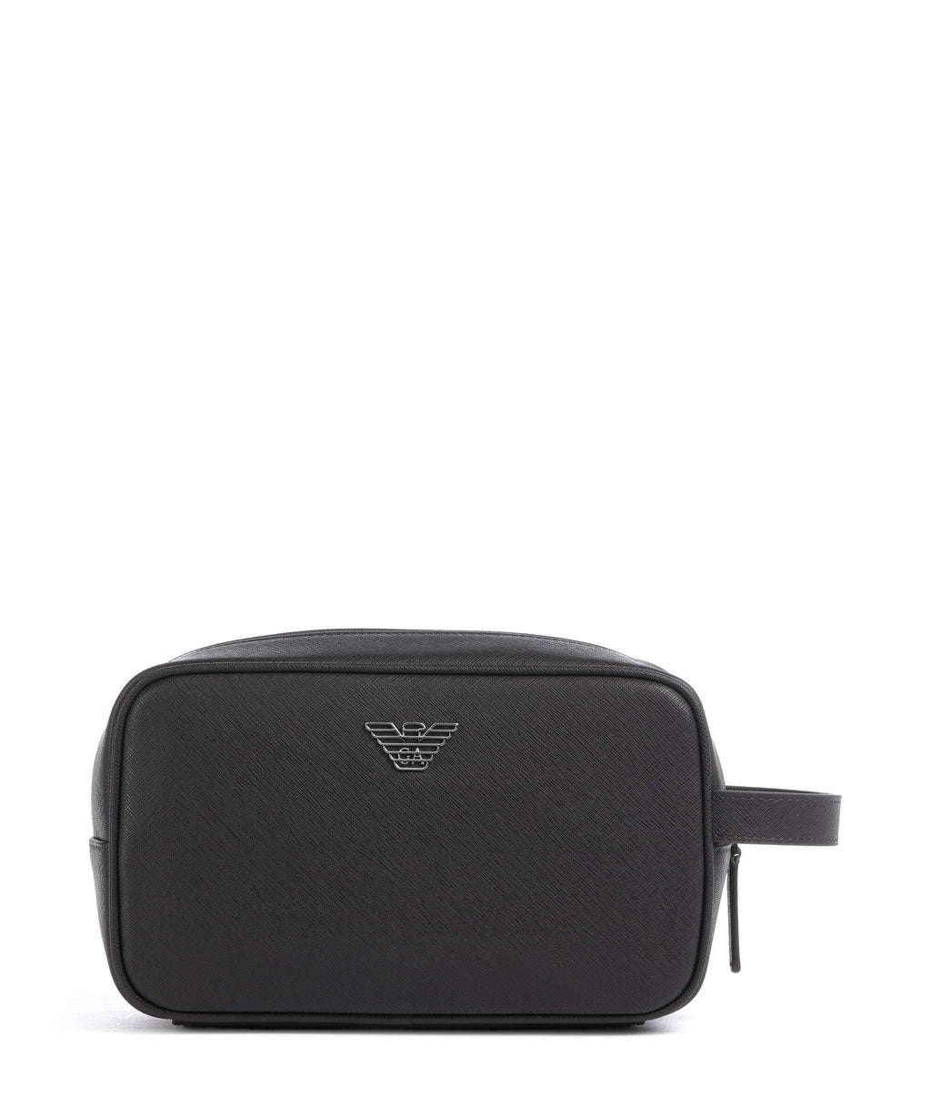 Emporio Armani Saffiano Animation Toiletry bag ebony