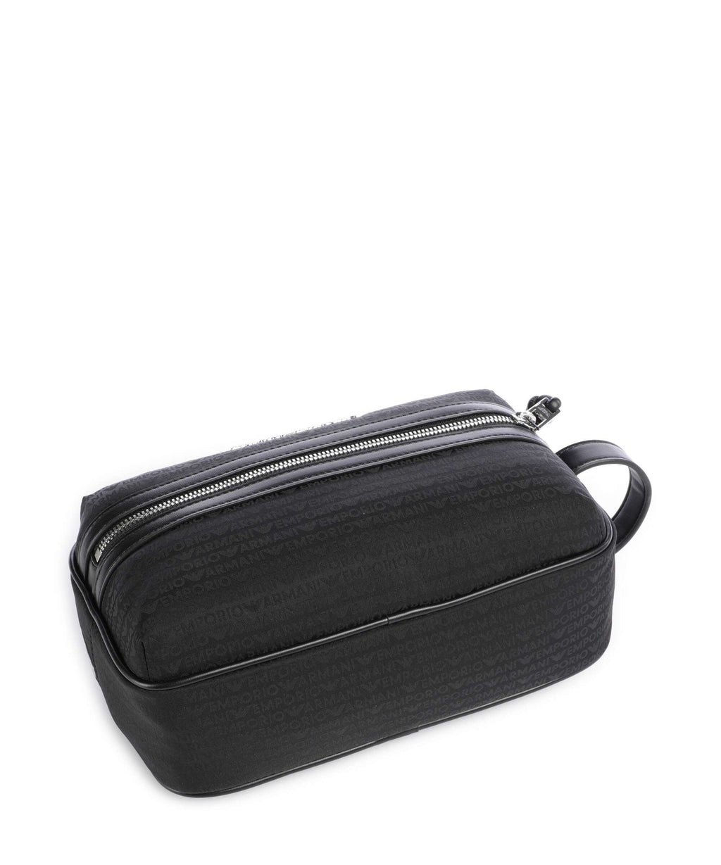Emporio Armani Monogram Toiletry bag black beauty