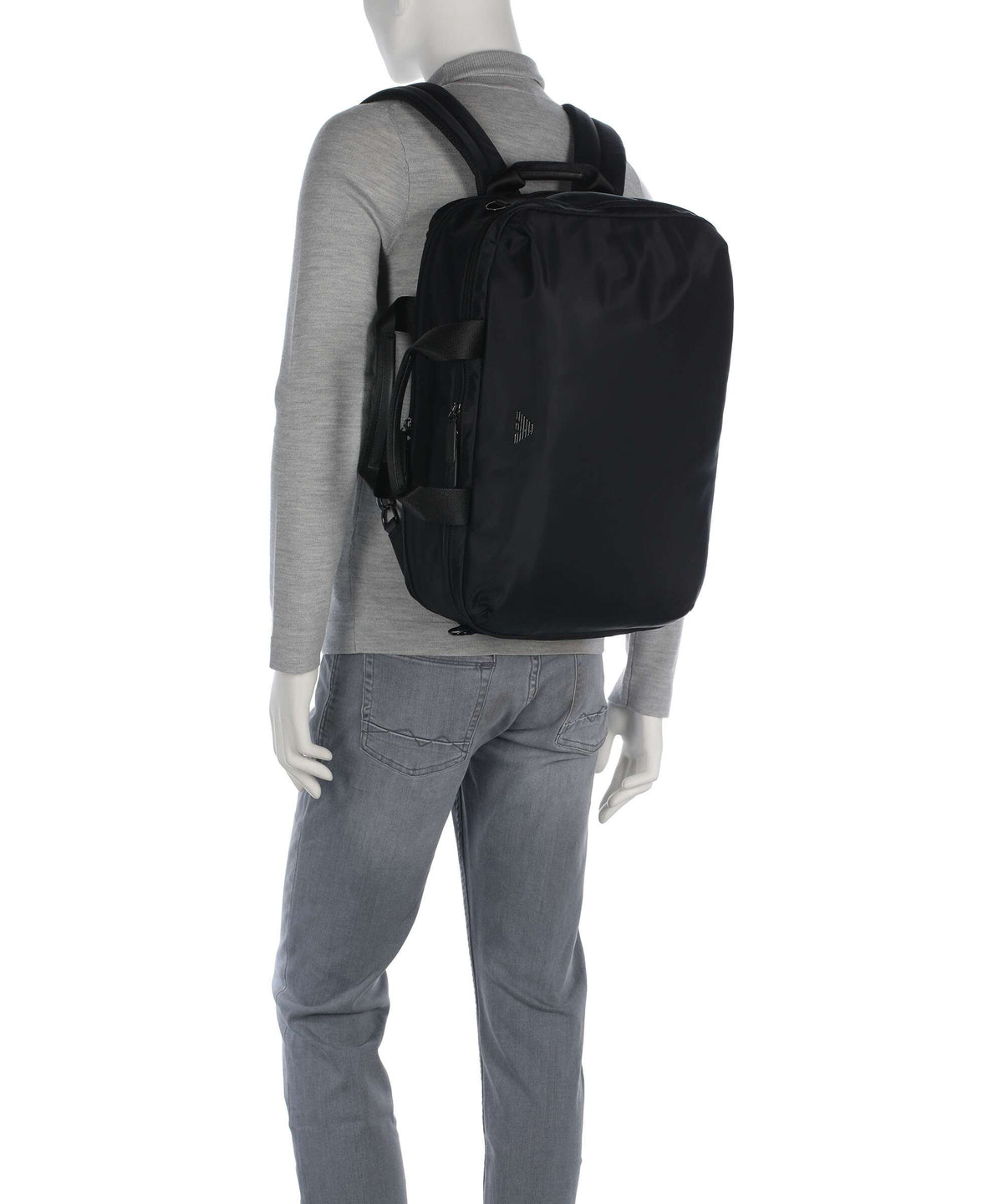 Emporio Armani Nylon Backpack bag black beauty
