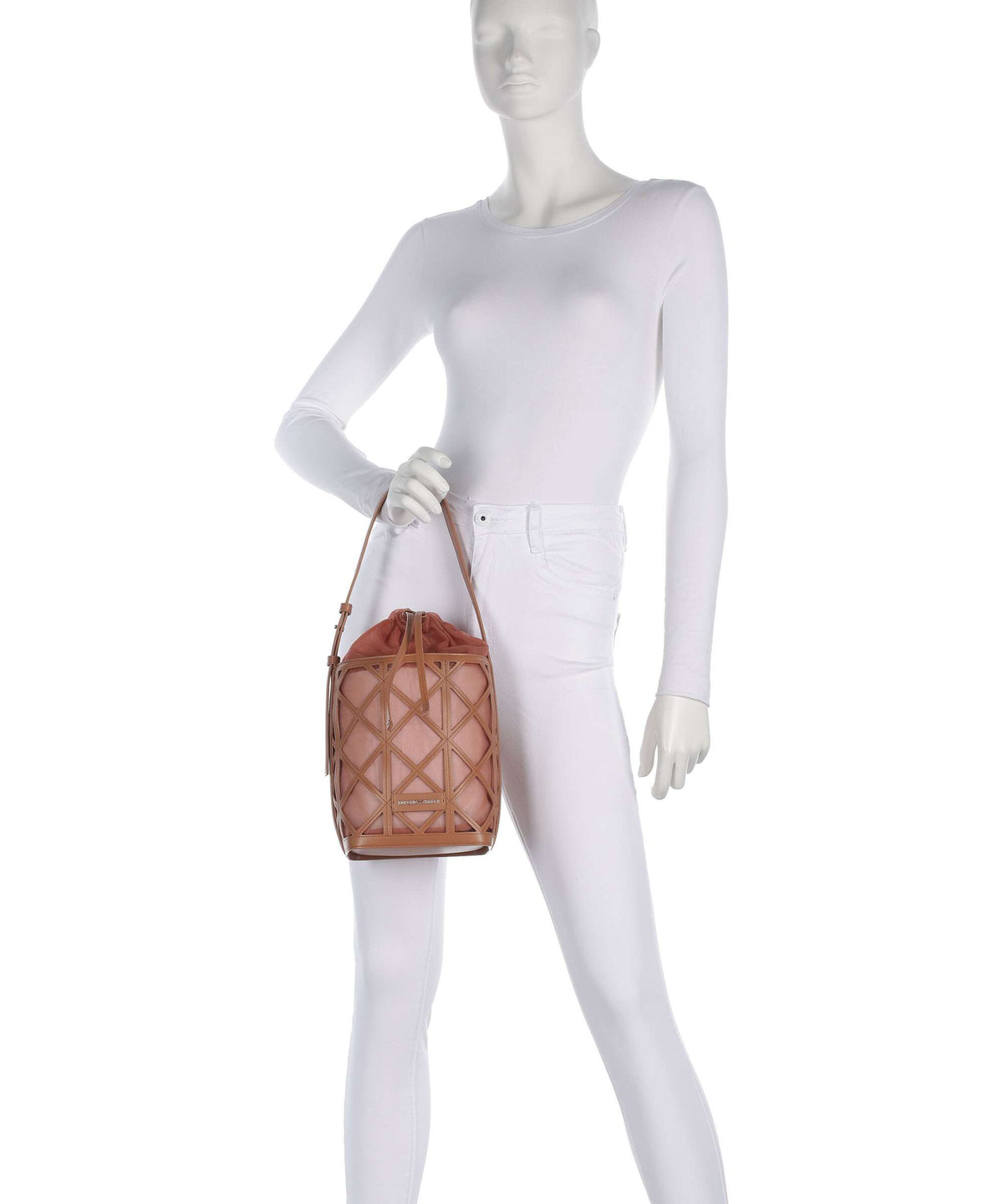 Emporio Armani Deva M Bucket bag terracotta
