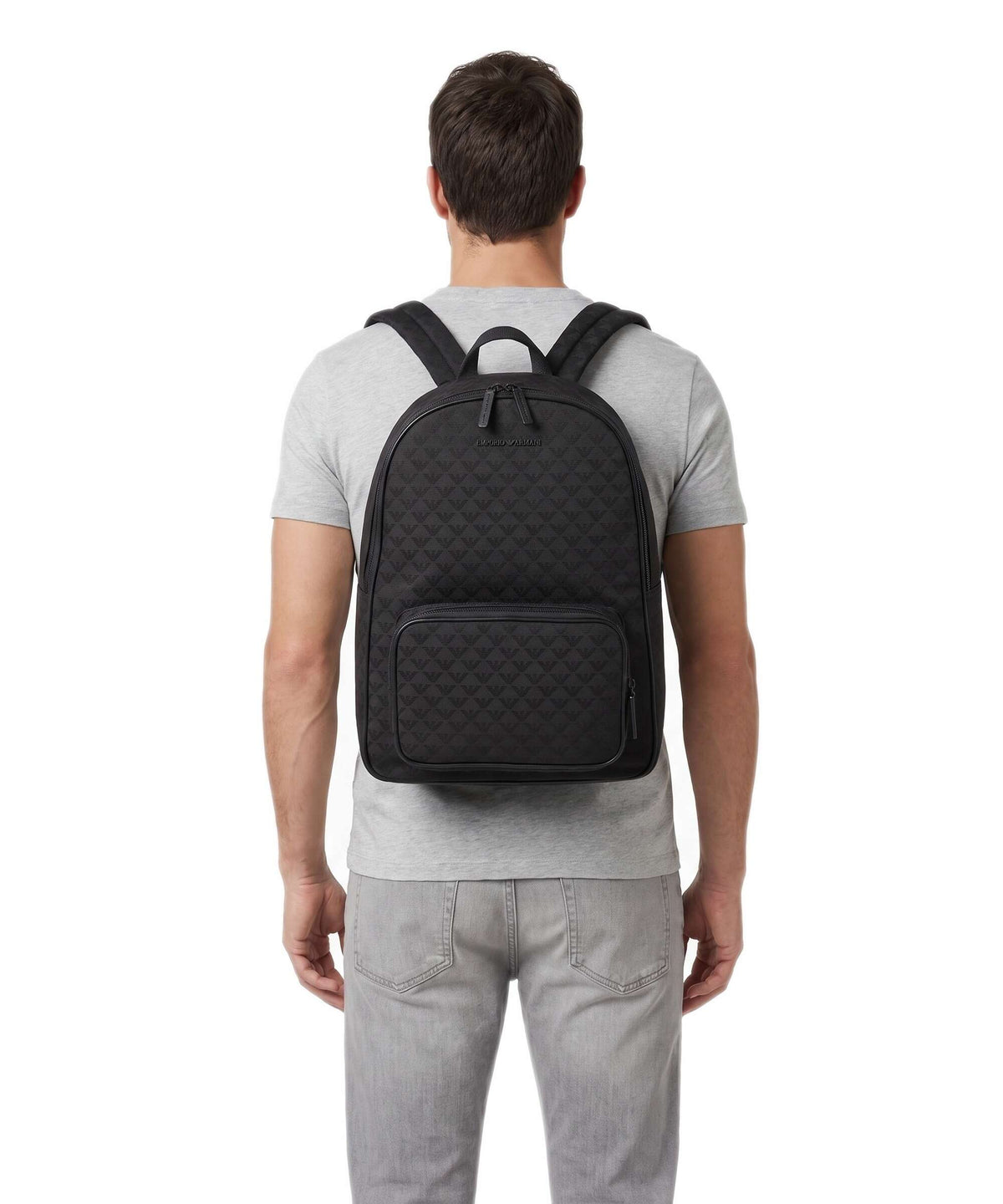Emporio Armani Omnia Jacquard Backpack black